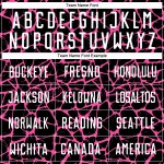 Benutzerdefinierte schwarz weiß-rosa abstrakte Netzwerk Splash Sublimation Fußball Uniform Jersey