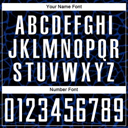 Benutzerdefinierte schwarz weiß-königsblau abstrakte Netzwerk Splash Sublimation Fußball Uniform Trikot