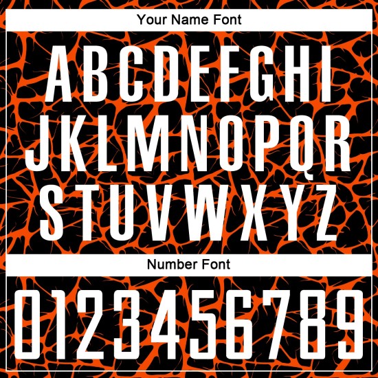 Benutzerdefinierte schwarz weiß-orange abstrakte Netzwerk Splash Sublimation Fußball Uniform Jersey