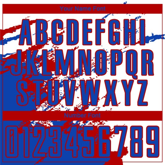 Benutzerdefinierte weiß Thunder blau-rot abstrakte Fragment Kunst Splash Sublimation Fußball Uniform Trikot Benutzerdefinierte weiß Thunder blau-rot abstrakte Fragment Kunst Splash Sublimation Fußball Uniform Trikot