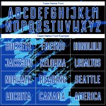 Benutzerdefinierte Schwarz Thunder Blau-Himmel Blau Abstrakte Fragment Kunst Splash Sublimation Fußball Uniform Jersey