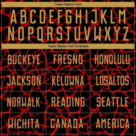 Benutzerdefinierte schwarz alt gold-rot abstrakte Netzwerk Splash Sublimation Fußball Uniform Trikot