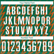 Benutzerdefinierte Kelly Grün Weiß-Orange Zickzack Form Sublimation Fußball Uniform Trikot Benutzerdefinierte Kelly Grün Weiß-Orange Zickzack Form Sublimation Fußball Uniform Trikot