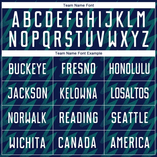 Benutzerdefiniertes Marineblaues, Weiß-Blaugrünes, Zickzack-förmiges Sublimations-Fußballtrikot