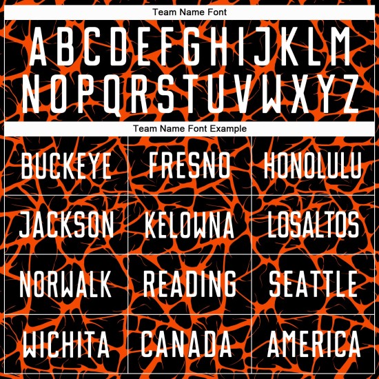 Benutzerdefinierte schwarz weiß-orange abstrakte Netzwerk Splash Sublimation Fußball Uniform Jersey