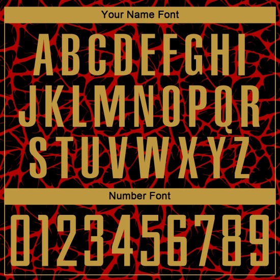 Benutzerdefinierte schwarz alt gold-rot abstrakte Netzwerk Splash Sublimation Fußball Uniform Trikot