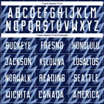 Benutzerdefiniertes Marineblaues, Weiß-Hellblaues, Zickzack-förmiges Sublimations-Fußballtrikot