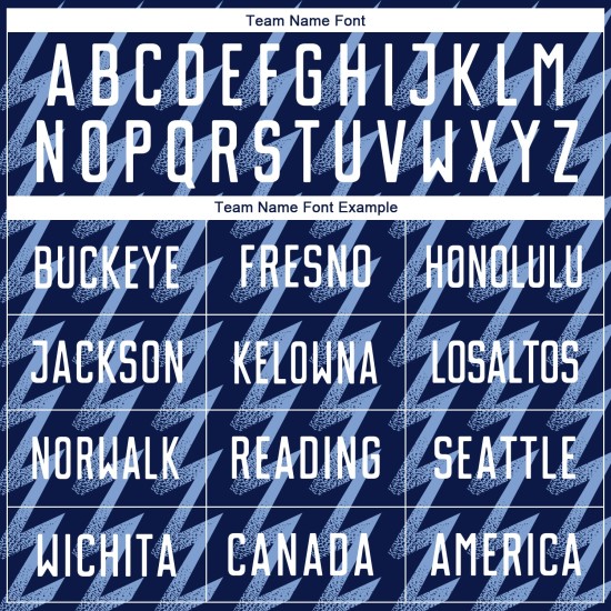 Benutzerdefiniertes Marineblaues, Weiß-Hellblaues, Zickzack-förmiges Sublimations-Fußballtrikot