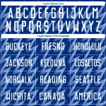 Benutzerdefinierte Royal Weiß-Hellblau Zickzack Form Sublimation Fußball Uniform Trikot