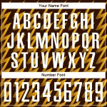 Benutzerdefiniertes braun-weiß-goldenes Sublimations-Fußballtrikot in Zickzack-Form