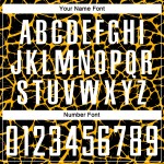 Benutzerdefinierte schwarz weiß-gold abstrakte Netzwerk Splash Sublimation Fußball Uniform Trikot