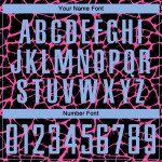 Benutzerdefinierte schwarz hellblau-rosa abstrakte Netzwerk Splash Sublimation Fußball Uniform Jersey