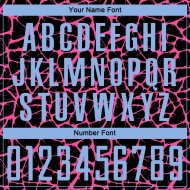 Benutzerdefinierte schwarz hellblau-rosa abstrakte Netzwerk Splash Sublimation Fußball Uniform Jersey