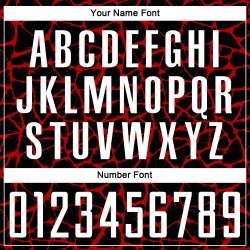 Benutzerdefinierte schwarz weiß-rot abstrakte Netzwerk Splash Sublimation Fußball Uniform Trikot