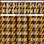 Benutzerdefiniertes braun-weiß-goldenes Sublimations-Fußballtrikot in Zickzack-Form