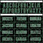 Benutzerdefinierte schwarz grün-weiß abstrakte Netzwerk Splash Sublimation Fußball Uniform Trikot