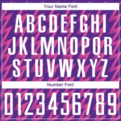 Benutzerdefinierte Lila Weiß-Rosa Zickzack Form Sublimation Fußball Uniform Trikot Benutzerdefinierte Lila Weiß-Rosa Zickzack Form Sublimation Fußball Uniform Trikot