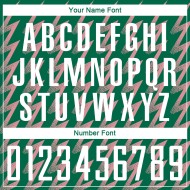 Benutzerdefinierte Kelly Grün Weiß-Mittel Rosa Zickzack Form Sublimation Fußball Uniform Trikot Benutzerdefinierte Kelly Grün Weiß-Mittel Rosa Zickzack Form Sublimation Fußball Uniform Trikot